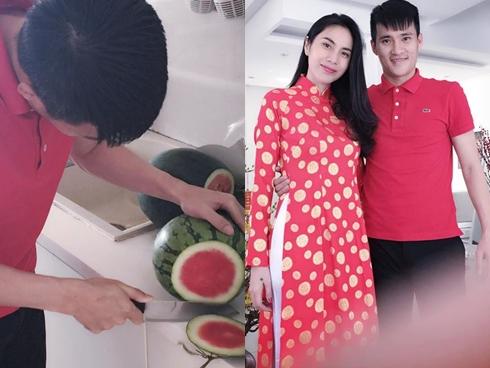 Thủy Tiên khoe chồng đảm đang 