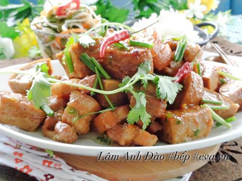 tan dung cha thua sau tet, lam mon cha kho thit - 11