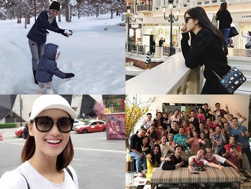 Sao Việt hào hứng xuất ngoại du xuân năm mới 2017