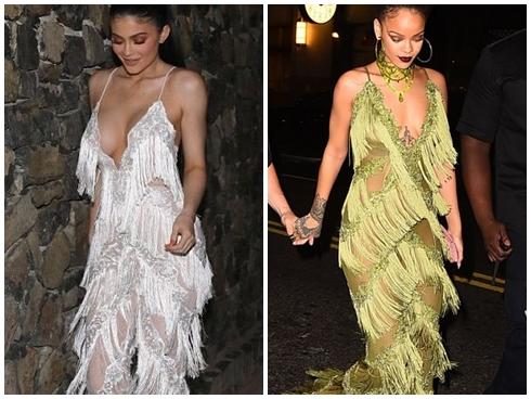 Kylie và Riri đụng hàng, riêng bộ của Riri lại có tới 2 thương hiệu cùng nhận là của mình