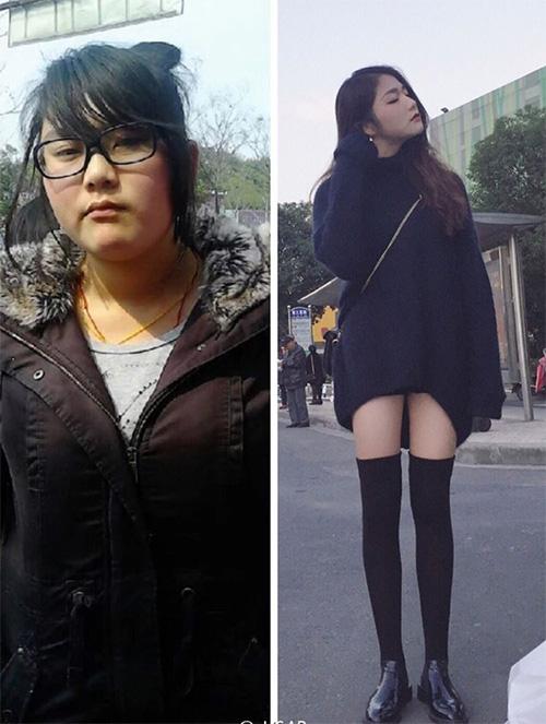 Đây thực sự là 1 màn "lột xác" ngoạn mục nhờ giảm cân, cô ấy đã trở nên xinh đẹp và sexy không kém gì 1 hot girl.