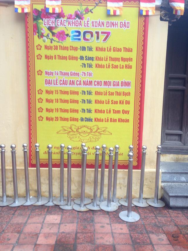 Lịch giải các sao xấu tại chùa Phúc Khánh.