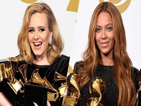 Beyonce ngậm ngùi khi Adele ẵm trọn loạt giải hot của Grammy 2017