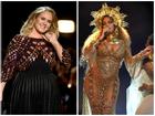 Adele chửi thề, Beyonce táo bạo lột bụng bầu trên sân khấu Grammy