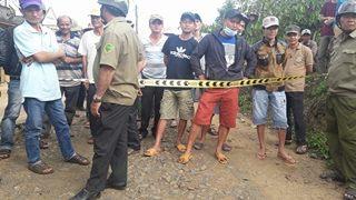 Hiện trường đang được bảo vệ