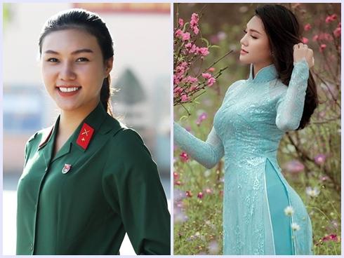 Chân dài nhập ngũ đang gây sốt từng thi Hoa hậu Việt Nam