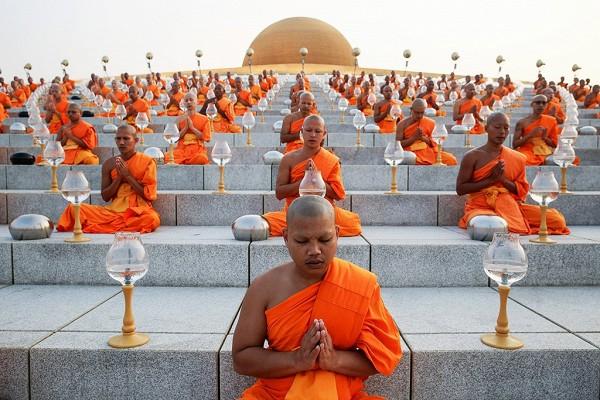 Chùa Wat Dhammakaya do giáo phái Dhammakaya thành lập, tọa lạc ở quận Khlong Luang, tỉnh Pathum Thani, phía bắc Thái Lan. Ảnh: Reuters.