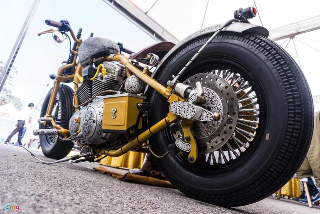 Dan choi Ha thanh do hoa van cho xe khung Harley hinh anh 2