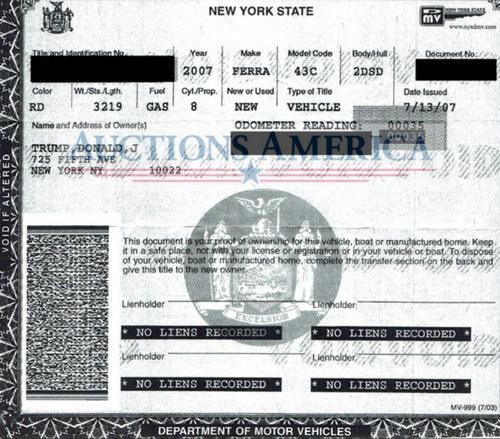 sieu xe ferrari f430 cua tong thong trump duoc rao ban hinh anh 2