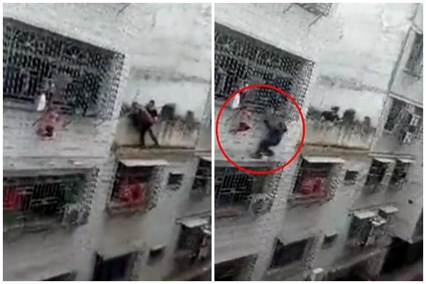 Ở nhà một mình, bé gái suýt rơi từ chuồng cọp tầng 4 xuống đất - Ảnh 3.