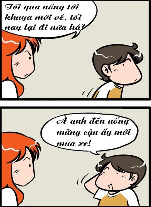 truyen tranh: khi chong 