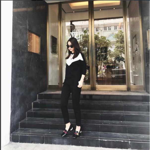 hoa hau do my linh dung giay hieu xa xi voi loat sao quoc te - 3