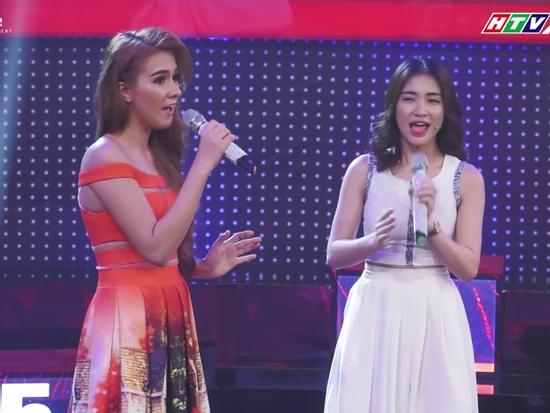Hòa Minzy 'đứng hình' vì cô gái lai Tây xinh đẹp nhưng có giọng hát ngang phè