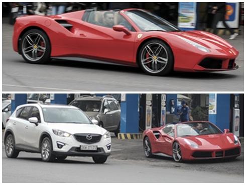 Ferrari 488 Spider dạo phố Hà Thành cuối tuần