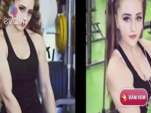 Video: Người đẹp mặt búp bê, thân hình lực sĩ nâng tạ khủng 140kg