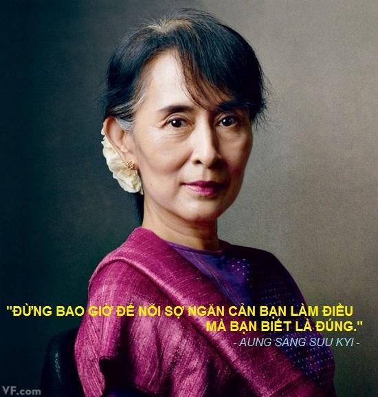 Aung Sang Suu Kyi (1945), nữ chính trị gia người Myanmar được người dân nơi đây ưu ái gọi là 