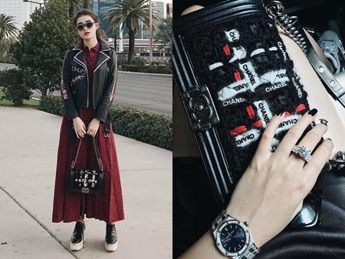 Tủ phụ kiện triệu đô của Á hậu Huyền My khiến bất kỳ sao Việt nào cũng phải kiêng nể