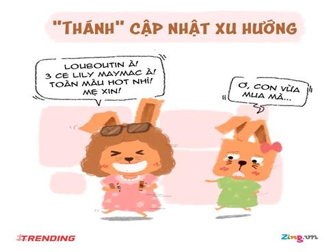 Hí họa những bà mẹ 'xì tin' thời công nghệ