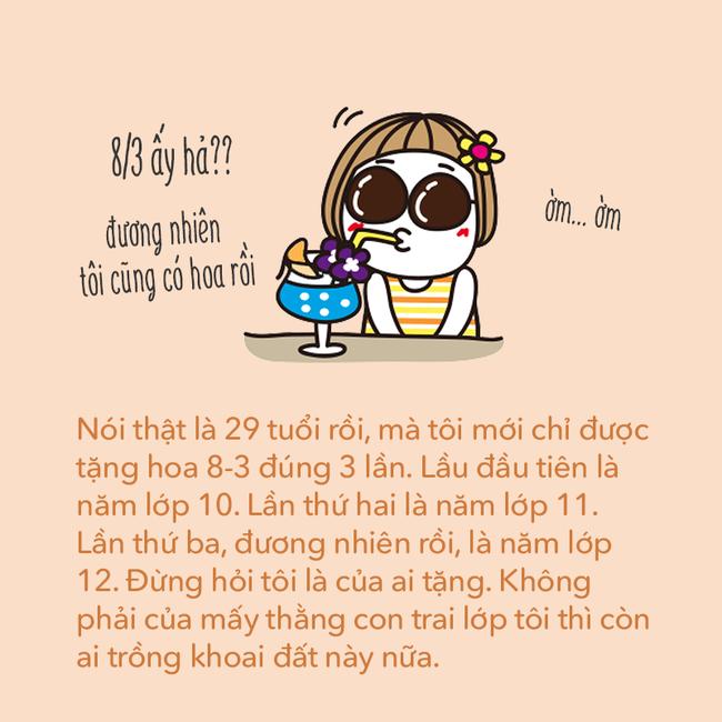 Con gái sắp 30 nhưng vẫn độc thân và suy nghĩ chẳng cần phải vội khi thấy 8-3 ai cũng có quà - Ảnh 1.