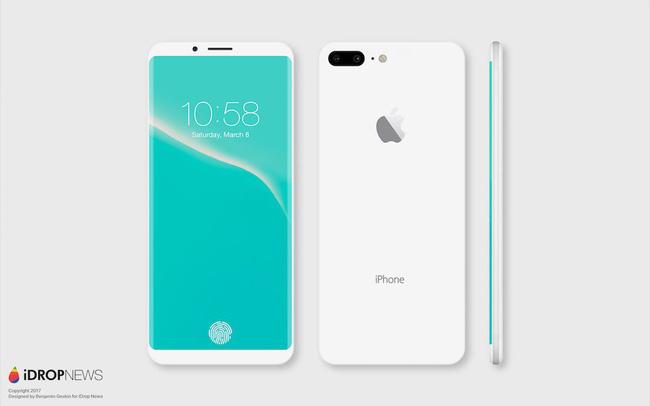 Mãn nhãn với vẻ đẹp tinh tế của iPhone 8 có màn hình cong tràn cạnh - Ảnh 2.