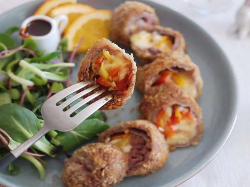 Món ngon cuối tuần: Bò cuộn phô mai