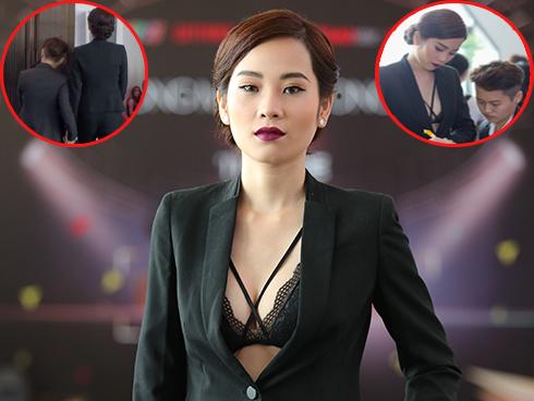 Chị ruột hoa khôi Nam Em công khai ôm ấp người yêu đồng tính đi casting 'The Face'