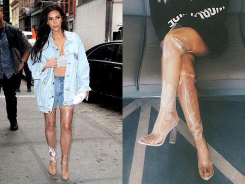 Các cô nàng 'đú đởn' diện boots trong suốt giống Kim và nhận ra sự thật 'bốc mùi'