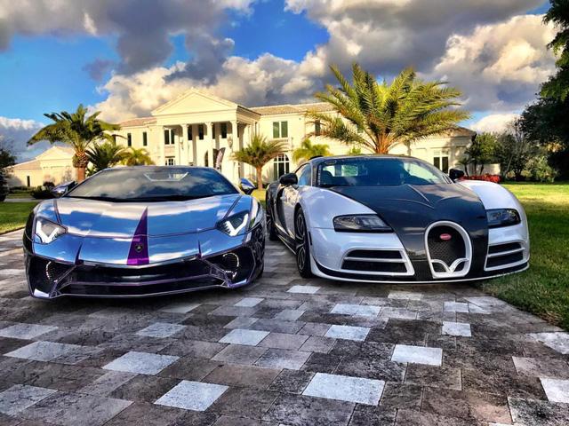 Lamborghini Aventador SV mui trần nổi bật với bộ cánh mạ crôm phối tím - Ảnh 6.