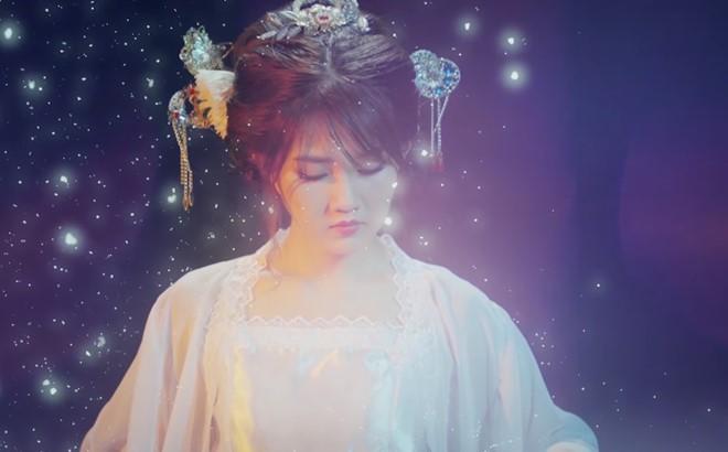 Kieu Trinh xinh dep trong lan dau tham gia MV co trang hinh anh 1