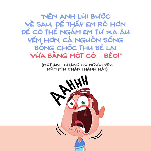 5. À, ra là "Phía sau một cô gái (béo)" đồng nghĩa với việc chả nhìn thấy cái gì ngoài cô ấy cả!