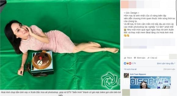 BTV Hoài Anh, BTV Hoài Anh photoshop, BTV Hoài Anh bị sửa ảnh