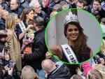 Hàng ngàn người Pháp ra phố ăn mừng Hoa hậu Hoàn vũ 2016 Iris Mittenaere về nước