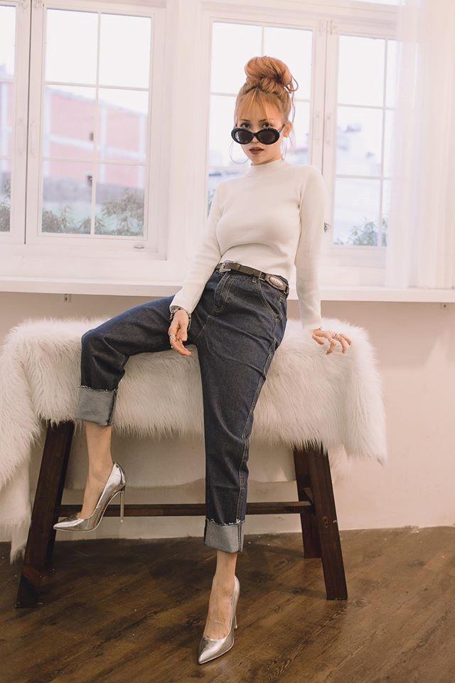 Ba kieu quan jean duoc long sao Viet nhat hinh anh 7