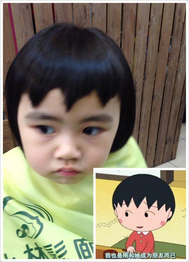 Bị mẹ ngăn cản, cô bé 5 tuổi vẫn kiên quyết cắt tóc răng cưa để giống thần tượng Maruko - Ảnh 6.