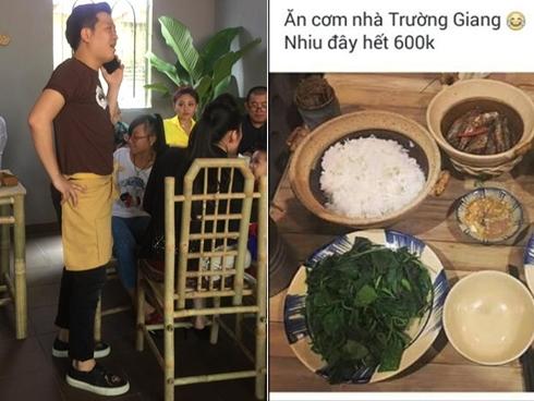 Danh hài Trường Giang lên tiếng về quán cơm bị chê 'giá cắt cổ, phục vụ lơ ngơ'