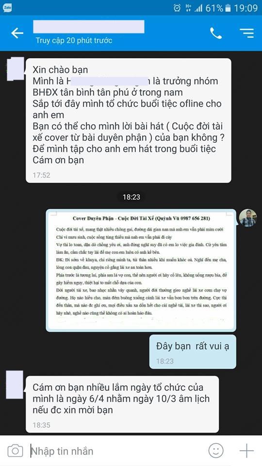 Nổi da gà bản cover hit Duyên phận về cuộc đời tài xế lái xe-4