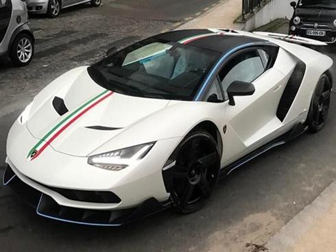 'Tóm gọn' siêu xe Lamborghini Centenario màu trắng nhám của Hoàng gia Qatar