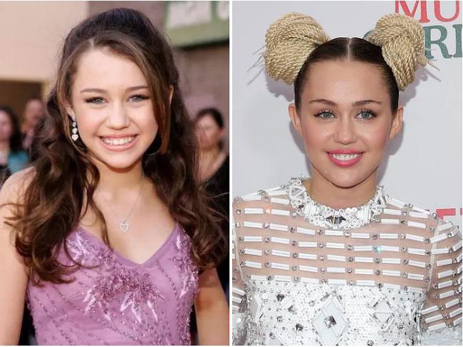 Miley Cyrus trong "Hannah Montanna".