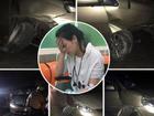 Nhật Kim Anh gặp tai nạn trên đường diễn tỉnh, xe ô tô hư hỏng nặng