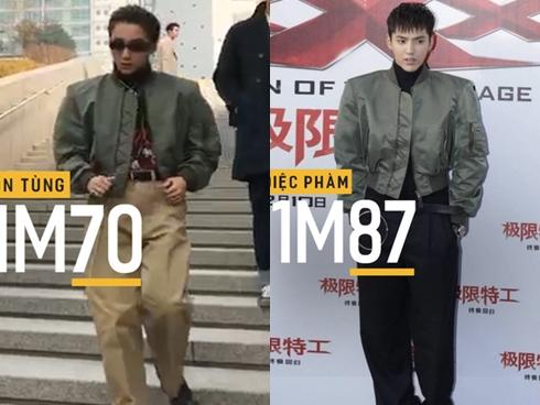 Sơn Tùng cao 1m70, Ngô Diệc Phàm cao 1m87, và thế là xảy ra 