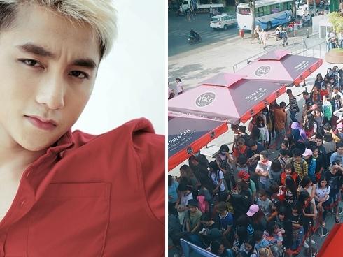 Sky thức xuyên đêm xếp hàng chờ mua album của 'sếp' Sơn Tùng M-TP