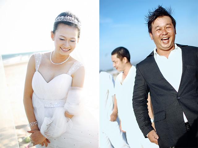 Cặp đôi 14 năm đèo nhau bằng xe máy thay vì xế hộp và hôn lễ kỳ công đẹp long lanh tại biển Phan Thiết - Ảnh 3.