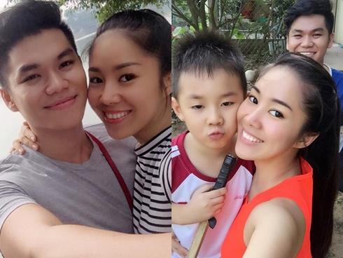 Lê Phương hạnh phúc khi chứng kiến con trai gọi người yêu mới là 'ba Kiên'