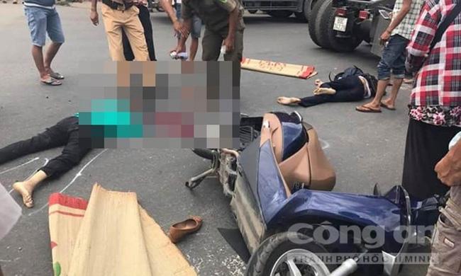 Rẽ phải cùng chiều, hai mẹ con bị container cán qua tử vong tại chỗ - Ảnh 1.