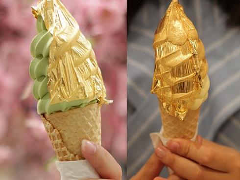 Món kem dát vàng sang chảnh nhất thế giới-1