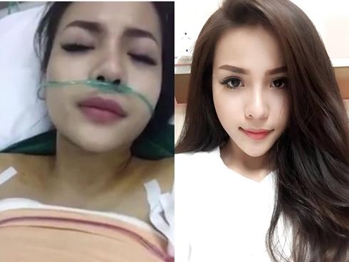 Gái xinh livestream khoe 'chiến tích' vừa phẫu thuật nâng ngực khi vẫn ngấm thuốc mê