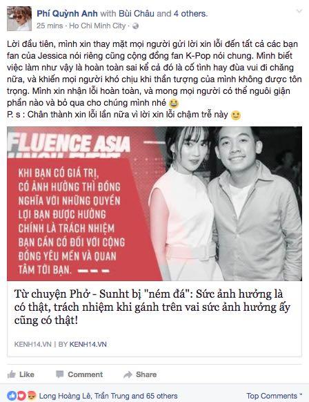 Quỳnh Anh Shyn lên tiếng xin lỗi fan Jessica vì xuất hiện trong clip nhại nữ hoàng băng giá - Ảnh 2.