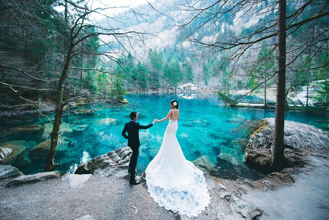 bo anh cuoi duoi chan nui alpes tai thuy si vao mua dep nhat trong nam cua cap doi viet kieu - 9