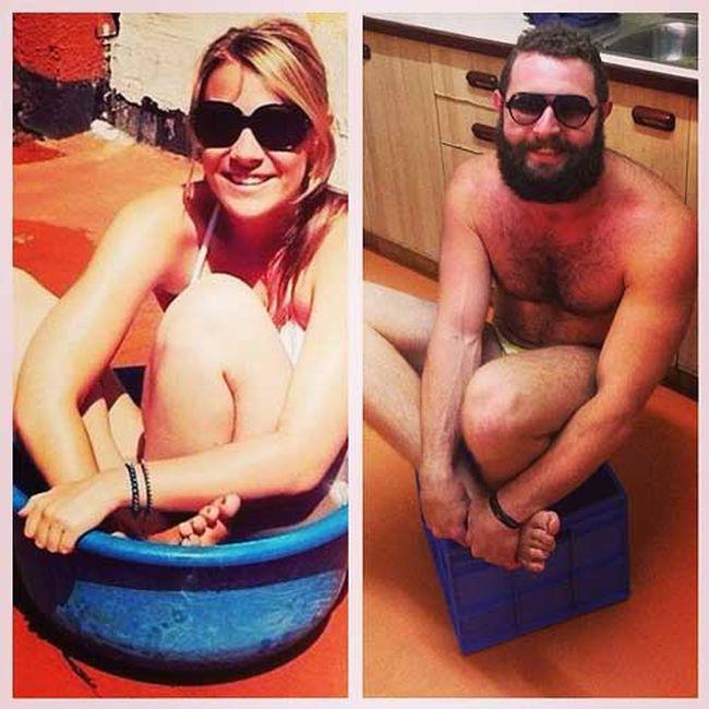 nga ngua voi chang trai thich "nhai" anh tren mang hinh anh 1