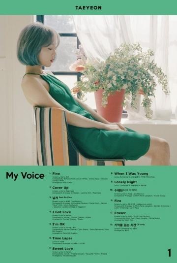 Full album đầu tay có tựa đề My Voice của Taeyeon.